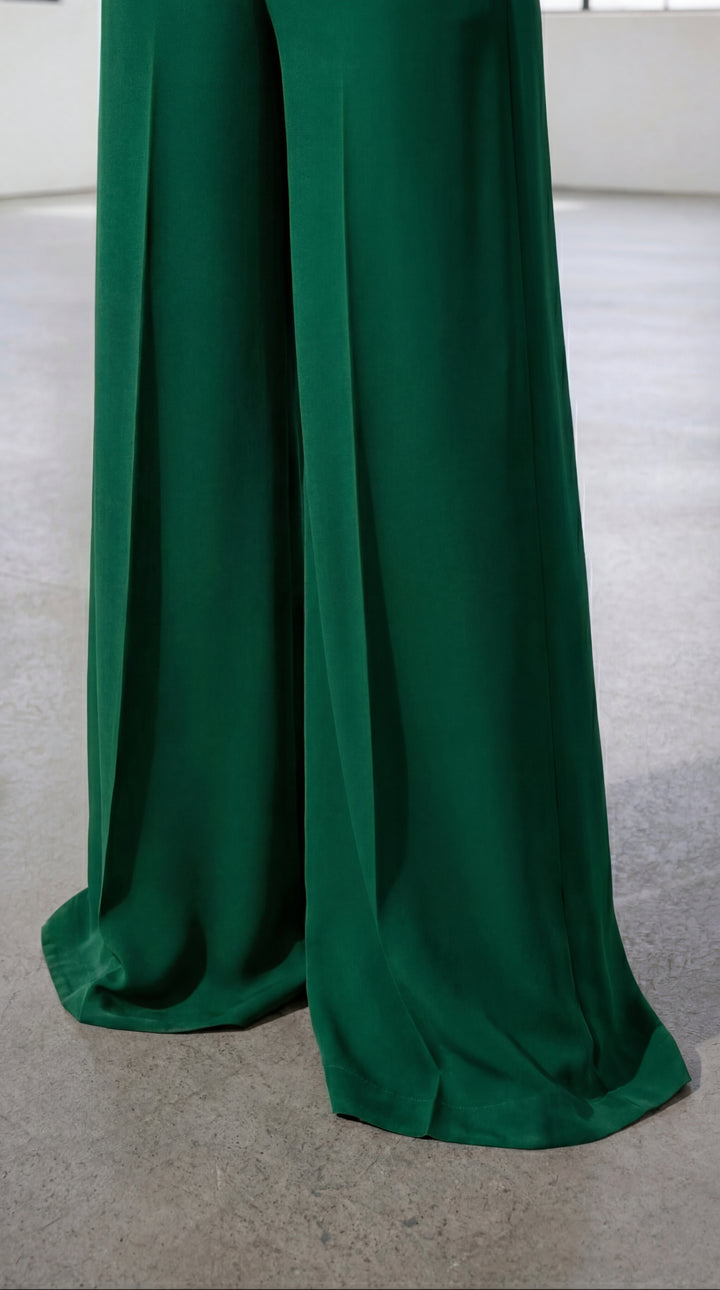 Reema Ahsan - Zaira Georget Suit For Women - Bottle Green - 3 Piece