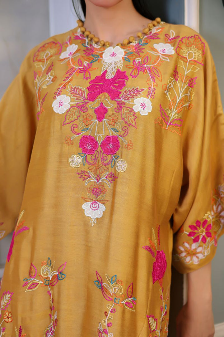 Reema Ahsan - Zanya - Silk - Mustard - 2 Piece