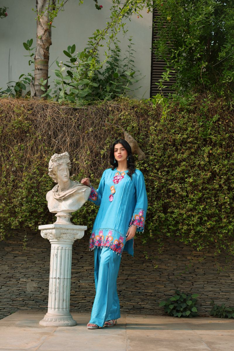 Reema Ahsan - Zyne - Ferozi - Kora Cotton - 2 Piece