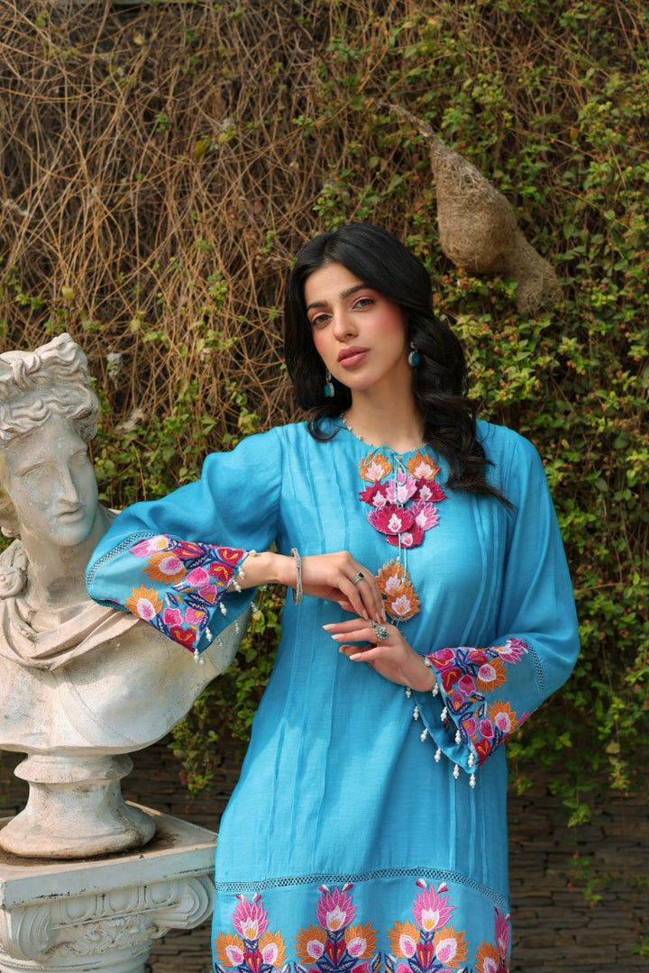 Reema Ahsan - Zyne - Ferozi - Kora Cotton - 2 Piece