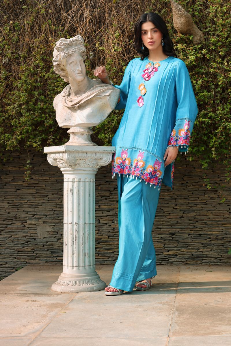 Reema Ahsan - Zyne - Ferozi - Kora Cotton - 2 Piece