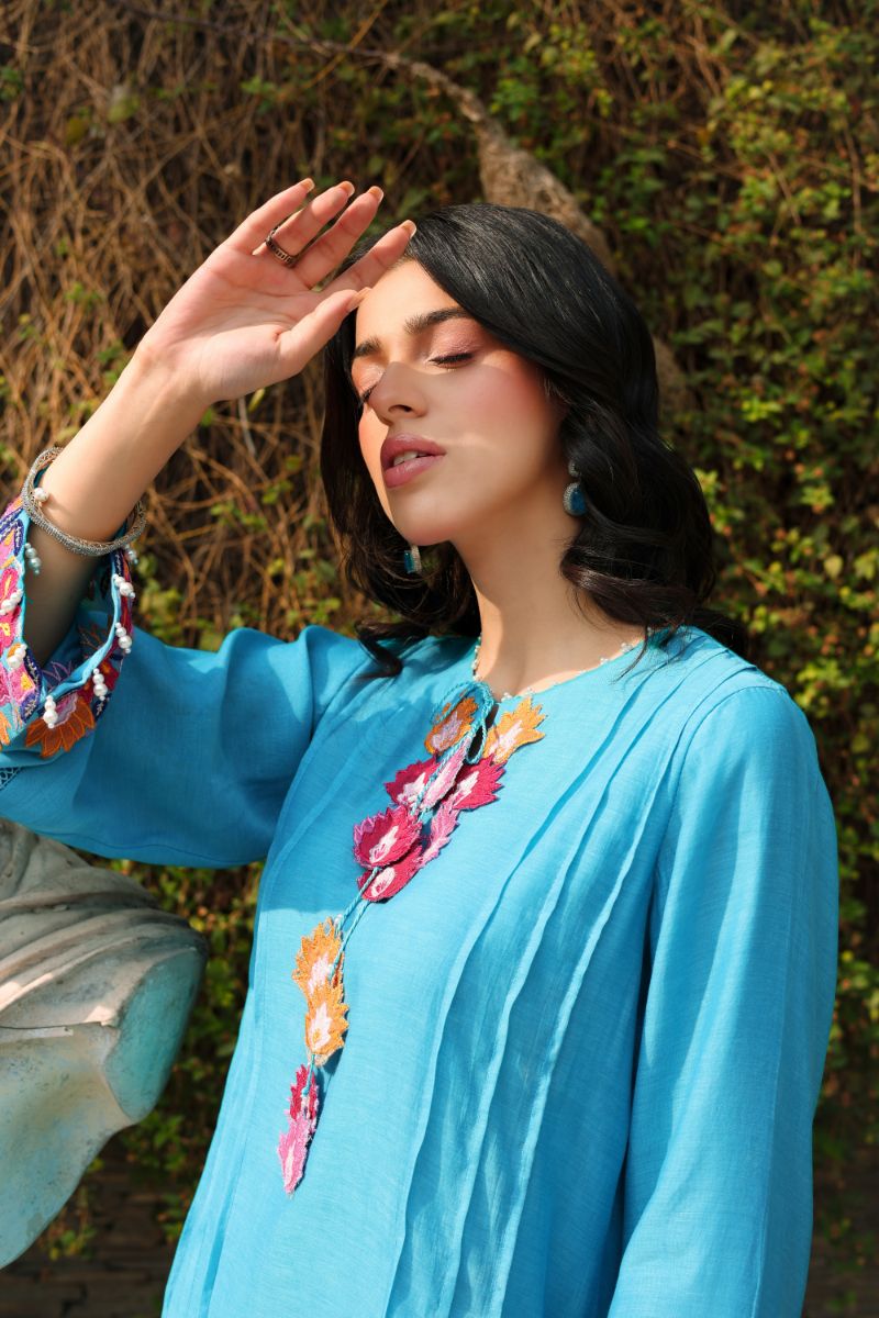 Reema Ahsan - Zyne - Ferozi - Kora Cotton - 2 Piece