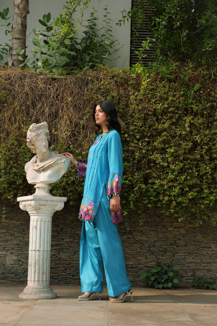 Reema Ahsan - Zyne - Ferozi - Kora Cotton - 2 Piece