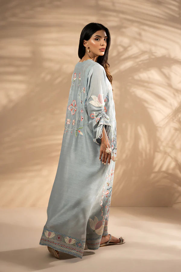 Sania Maskatiya - Rizka - Khaddi Silk - Misty Blue - 1 Piece
