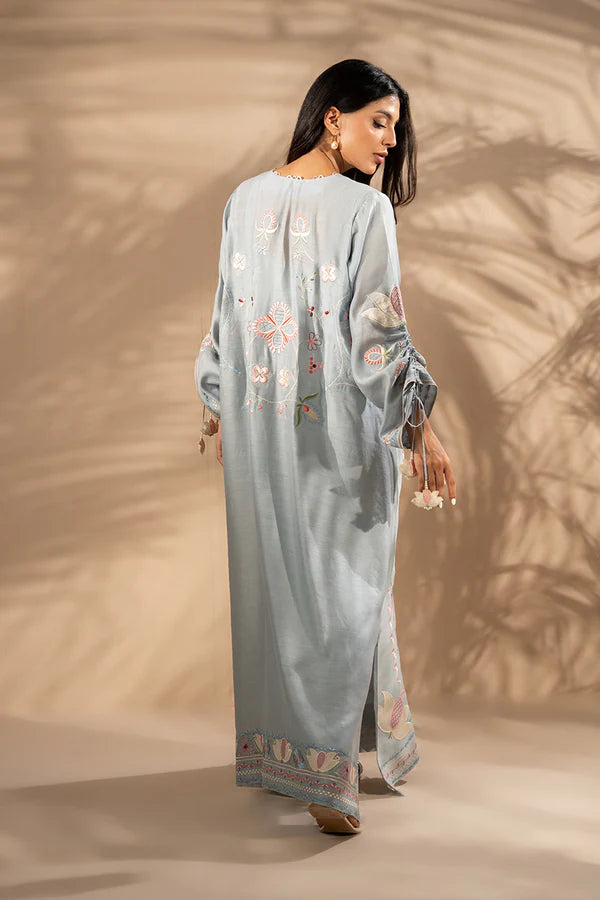 Sania Maskatiya - Rizka - Khaddi Silk - Misty Blue - 1 Piece