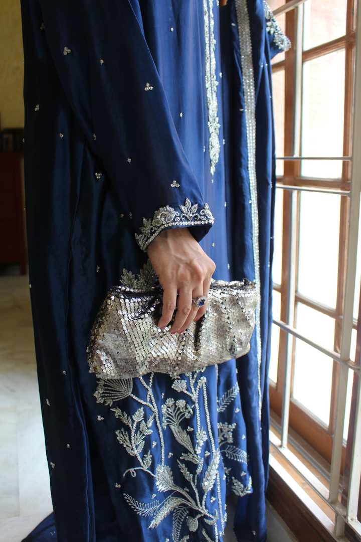 Nazia and Parisa - Royale - Royal blue - Sheesha silk - 3 Piece