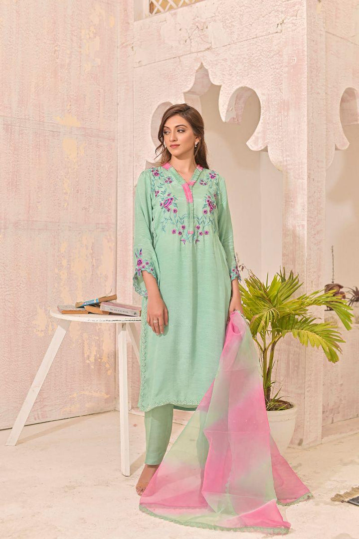 Ruby Couture - ALAYANA  - Raw Silk  - 3 Piece