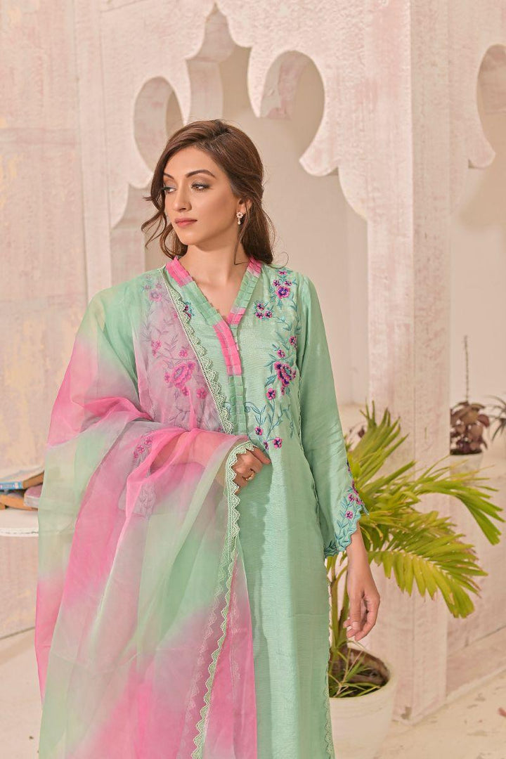 Ruby Couture - ALAYANA  - Raw Silk  - 3 Piece