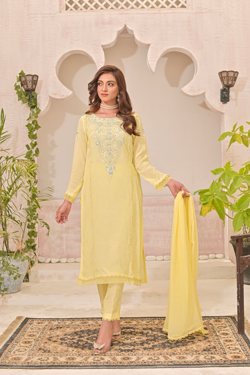 Ruby Couture - MEHR MAH  - Raw Silk  - 3 Piece