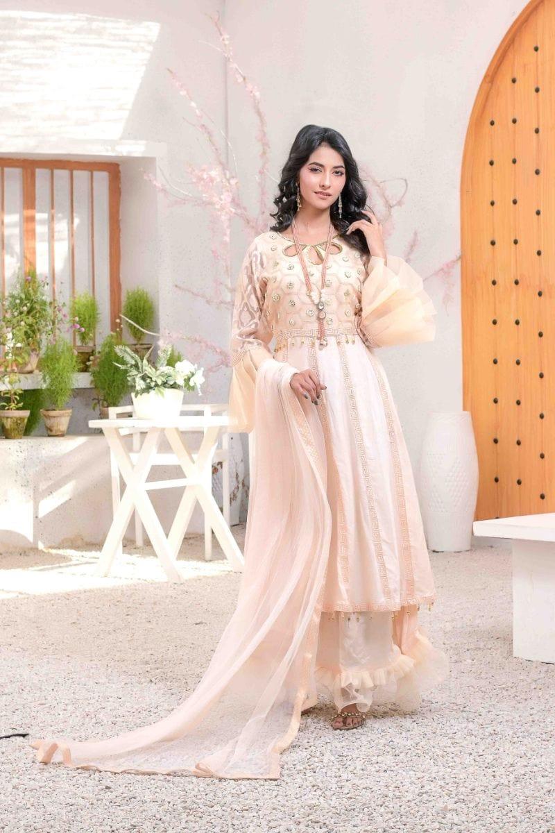 Ruby Couture - Nikhar - 3 Piece - Organza & Cotton Silk