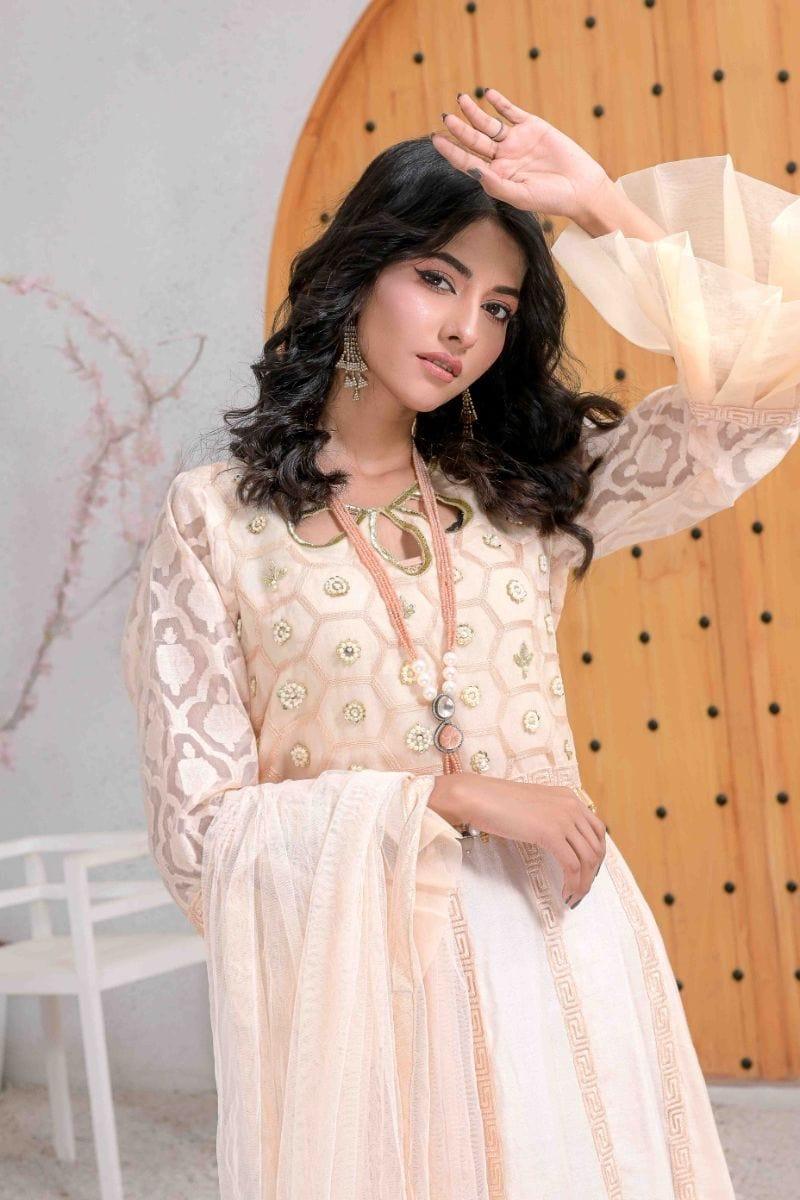 Ruby Couture - Nikhar - 3 Piece - Organza & Cotton Silk