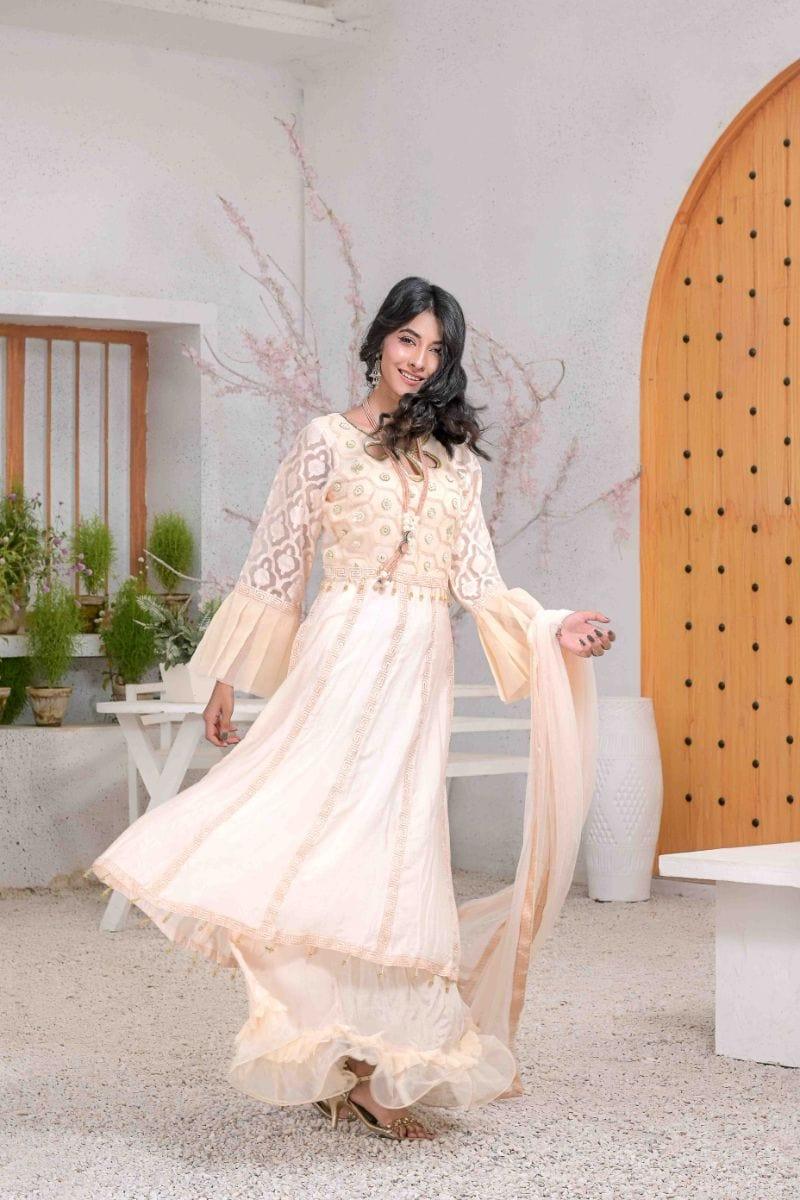 Ruby Couture - Nikhar - 3 Piece - Organza & Cotton Silk