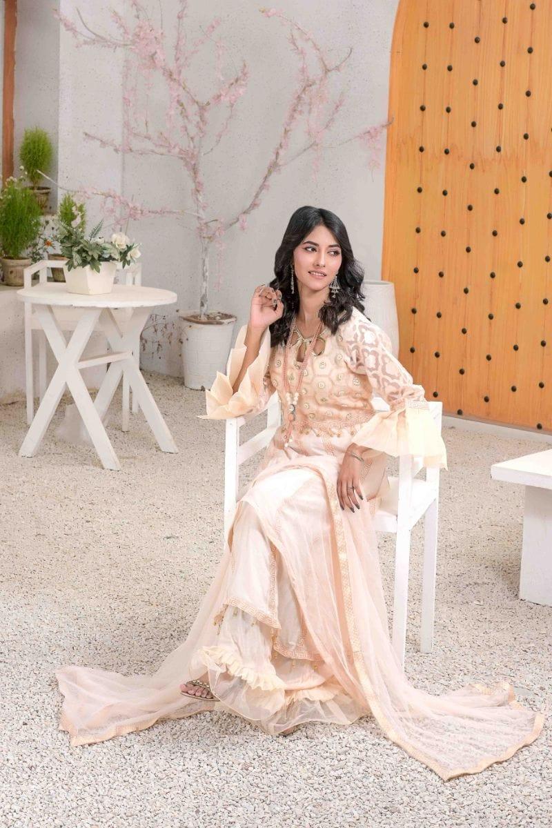 Ruby Couture - Nikhar - 3 Piece - Organza & Cotton Silk