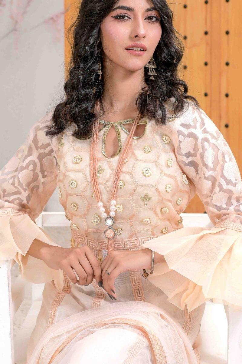 Ruby Couture - Nikhar - 3 Piece - Organza & Cotton Silk