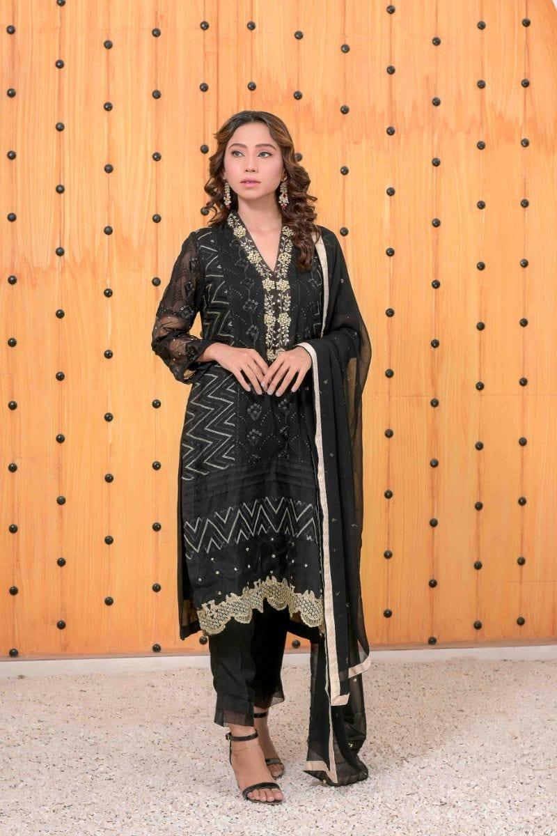 Ruby Couture - SUFI - 3 Piece - Organza & Silk