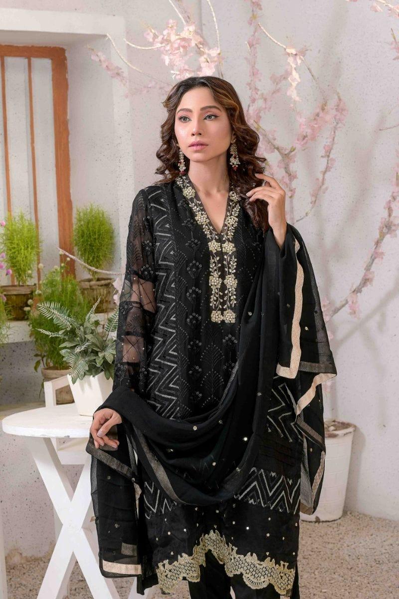 Ruby Couture - SUFI - 3 Piece - Organza & Silk