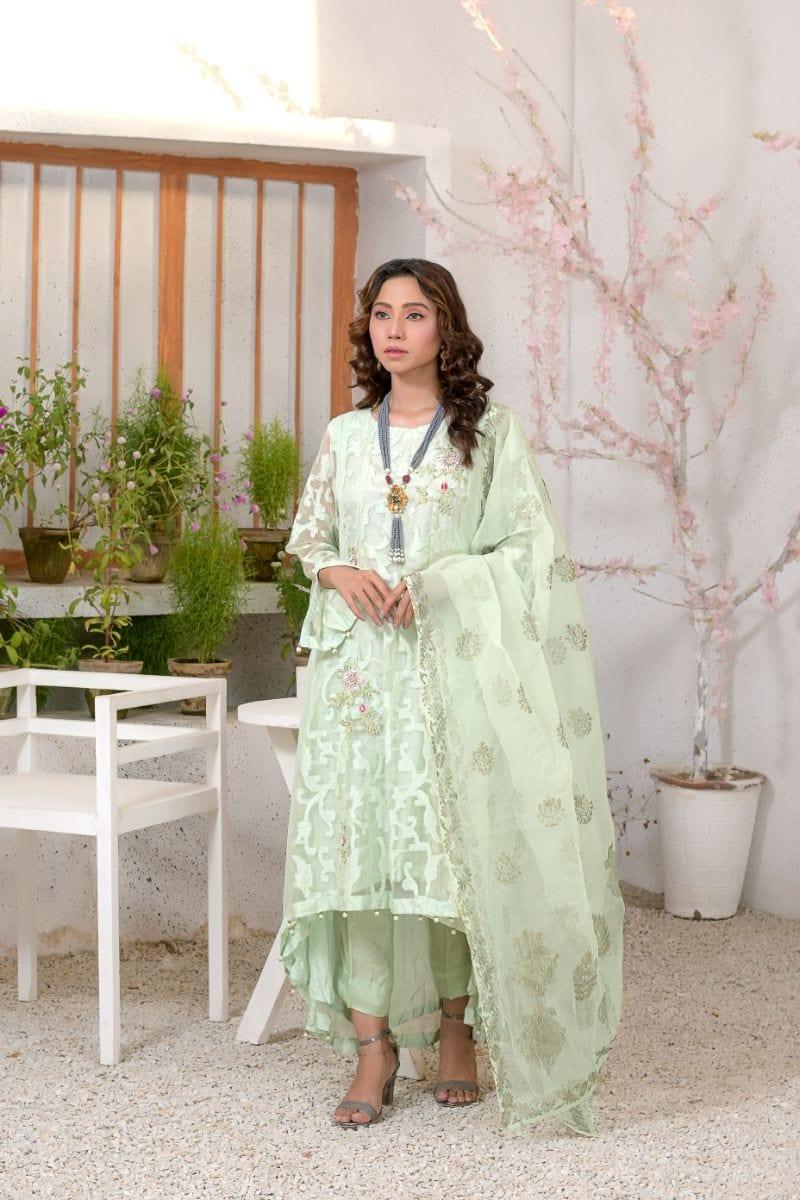 Ruby Couture - zohra jabeen - 3 Piece - Chiffon & Silk