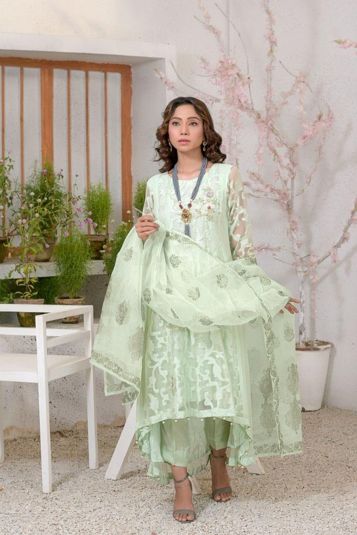 Ruby Couture - zohra jabeen - 3 Piece - Chiffon & Silk
