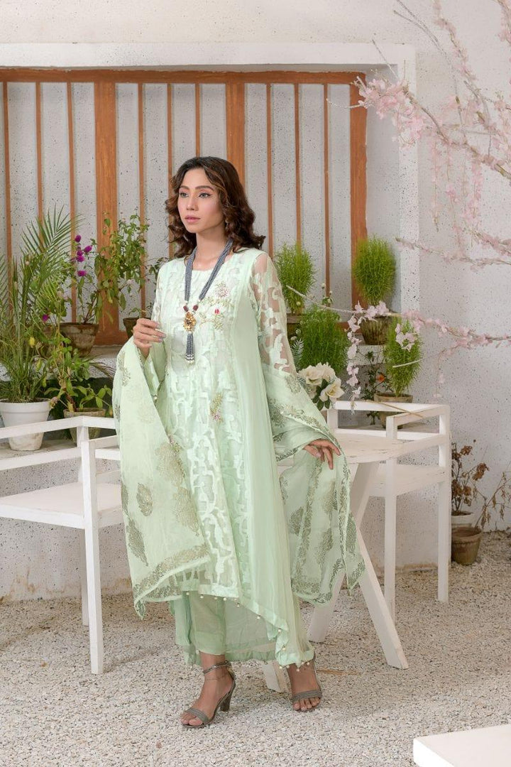 Ruby Couture - zohra jabeen - 3 Piece - Chiffon & Silk