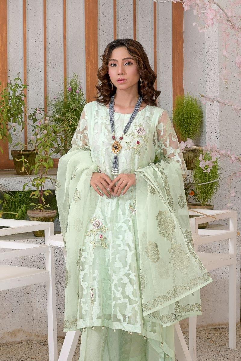 Ruby Couture - zohra jabeen - 3 Piece - Chiffon & Silk