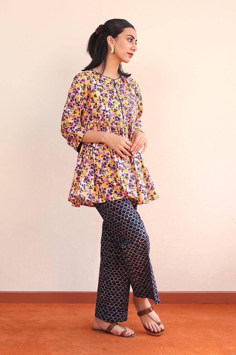 Generation - Ajrak Indus Crafts Trousers - Blue - Cambric - 1 Piece