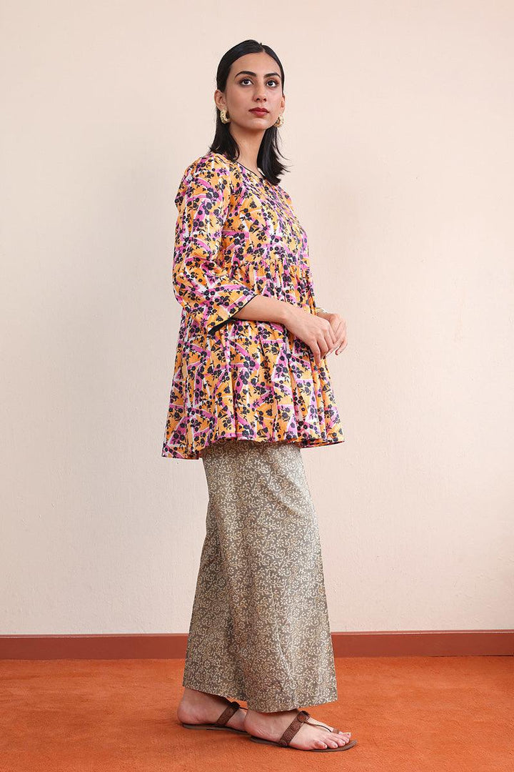 Generation - Ajrak Indus Crafts Trousers - Dark Grey - Cambric - 1 Piece