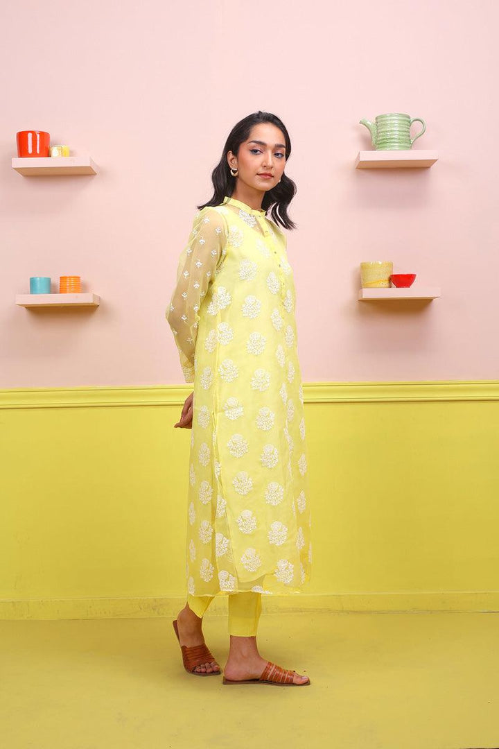 Generation - Naaz Organza 2-Piece - Yellow - Karandi
