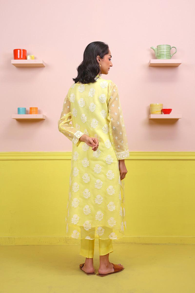 Generation - Naaz Organza 2-Piece - Yellow - Karandi