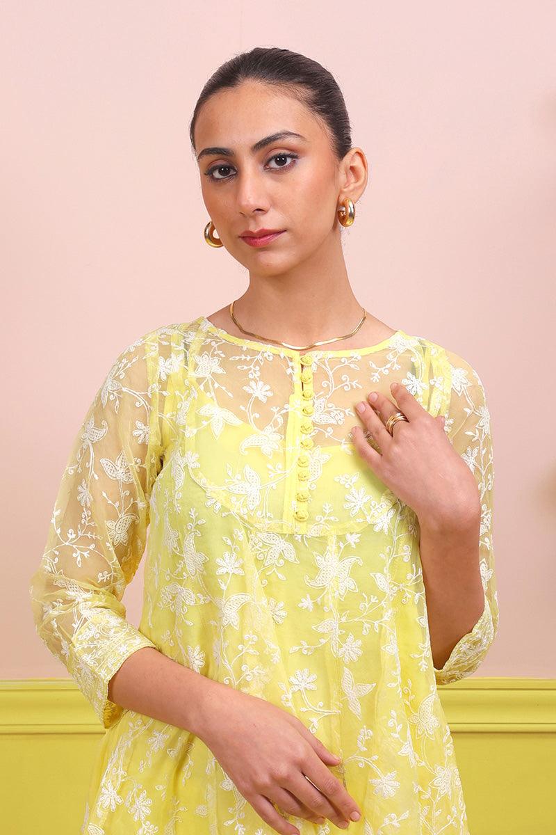 Generation - Naaz Set - Yellow - Karandi - 2 Piece