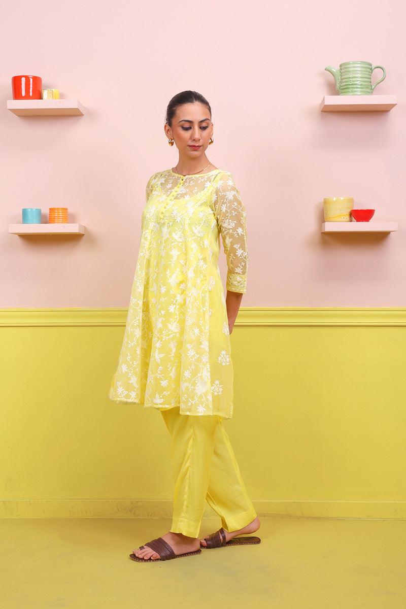 Generation - Naaz Set - Yellow - Karandi - 2 Piece