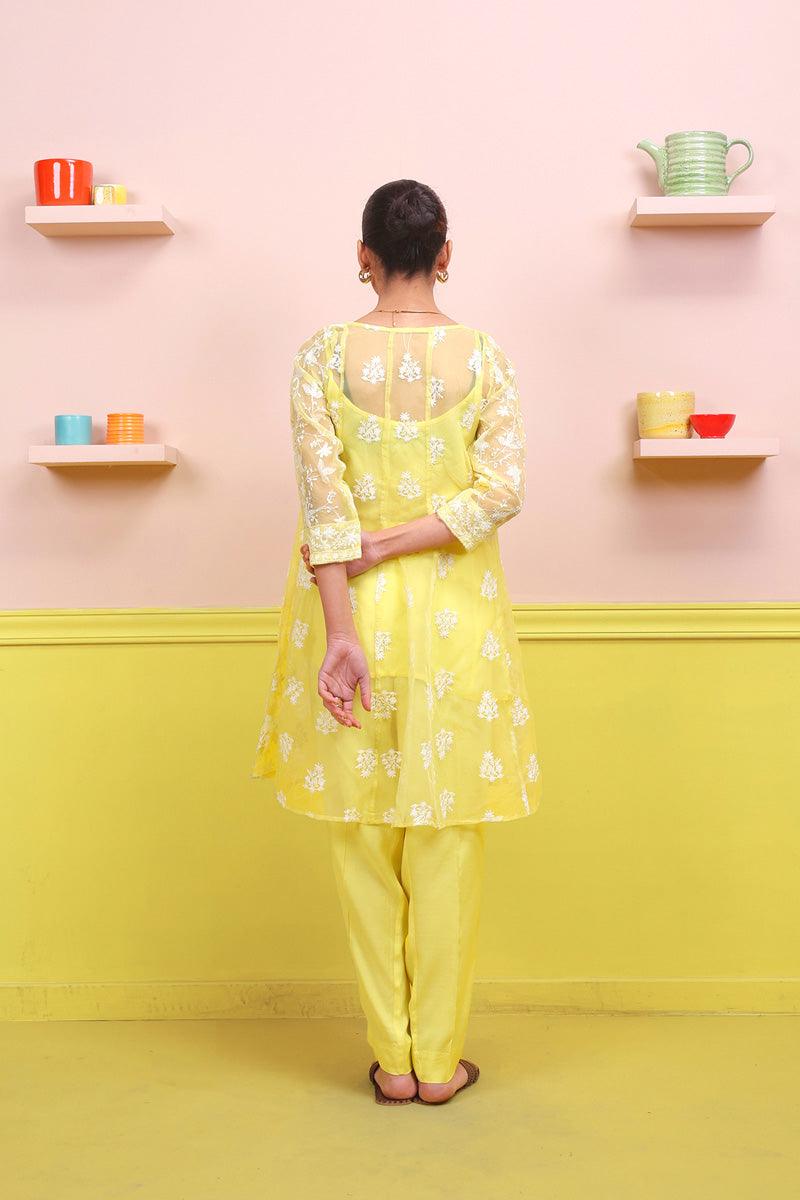 Generation - Naaz Set - Yellow - Karandi - 2 Piece