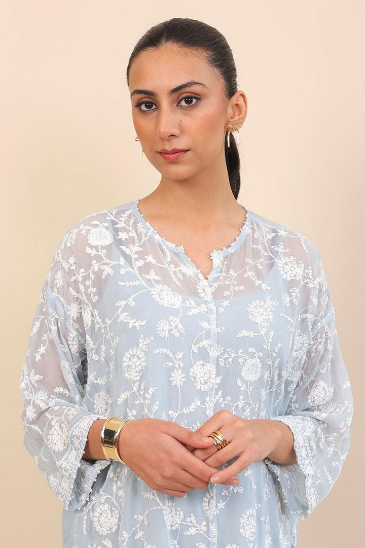 Generation - Naaz 2-Piece Suit - Ice Blue - Karandi
