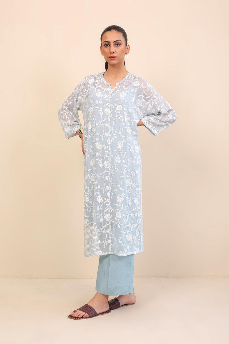 Generation - Naaz 2-Piece Suit - Ice Blue - Karandi