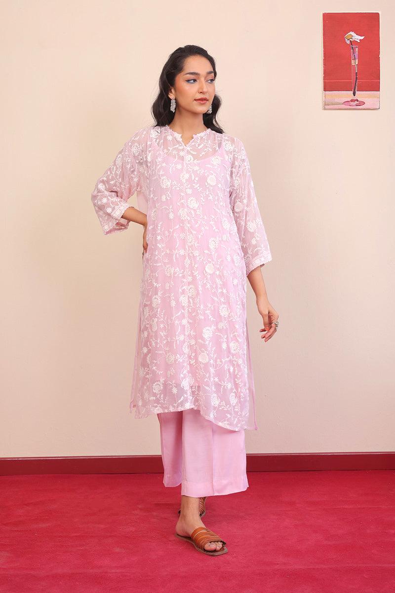 Generation - Naaz 2-Piece Suit - Pink - Karandi