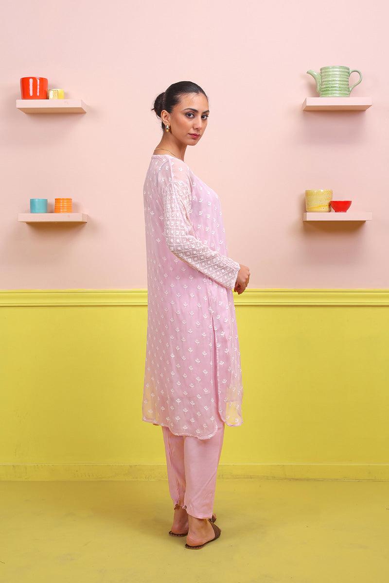 Generation - Naaz Suit - Pink - Karandi - 2 Piece