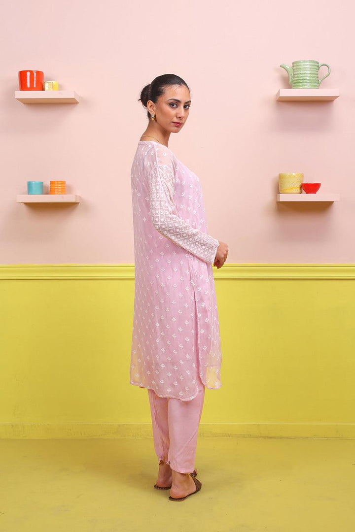 Generation - Naaz Suit - Pink - Karandi - 2 Piece