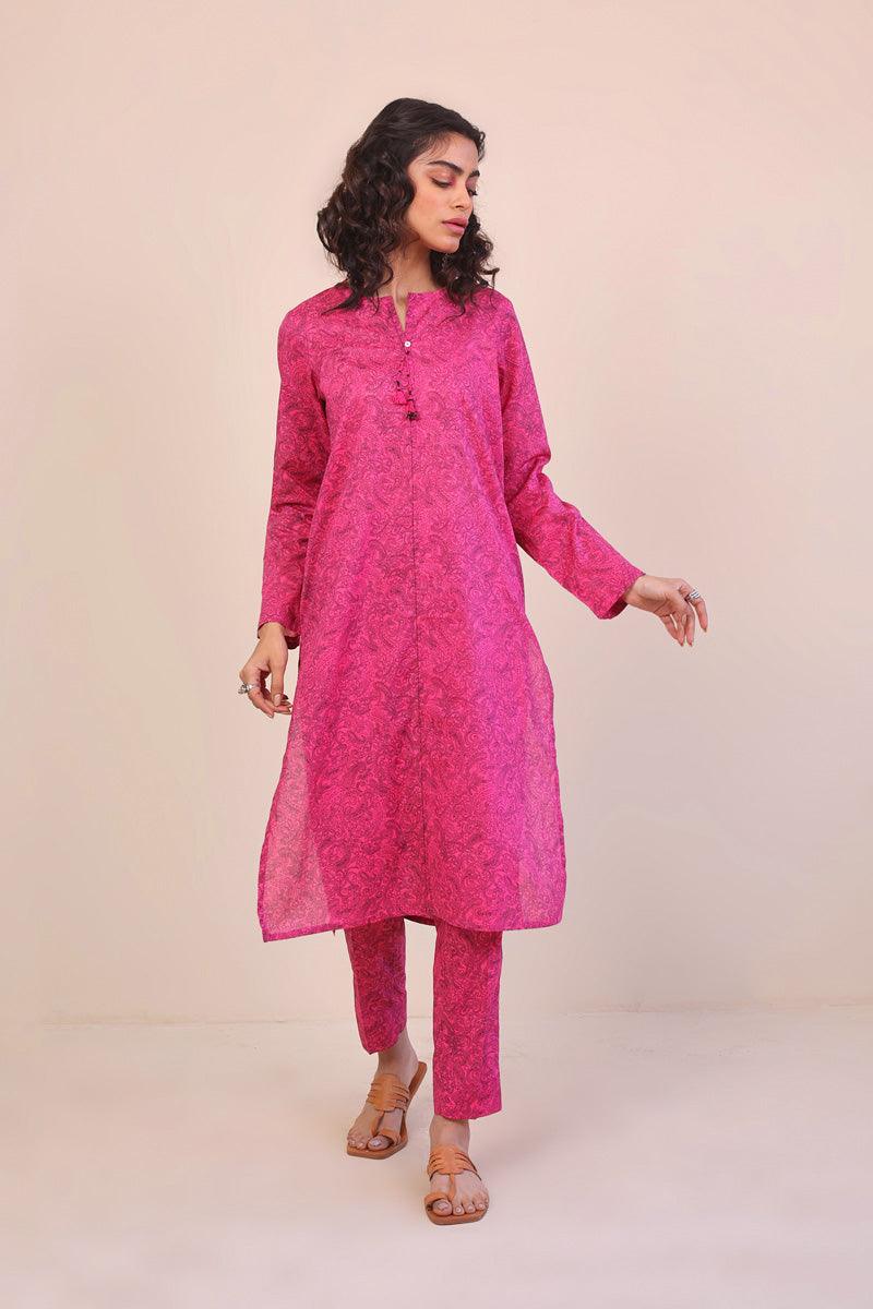 Generation - 2- Piece Keral - Dark Pink - Lawn