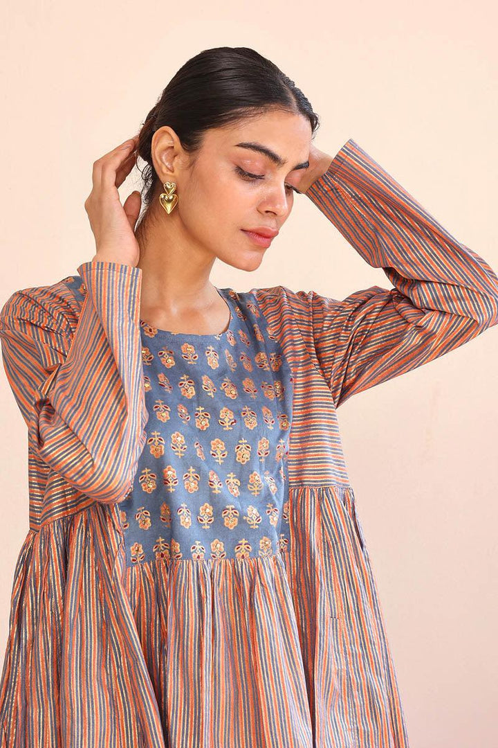 Generation - Sunehri Dress - Grey - Lawn - 1 Piece