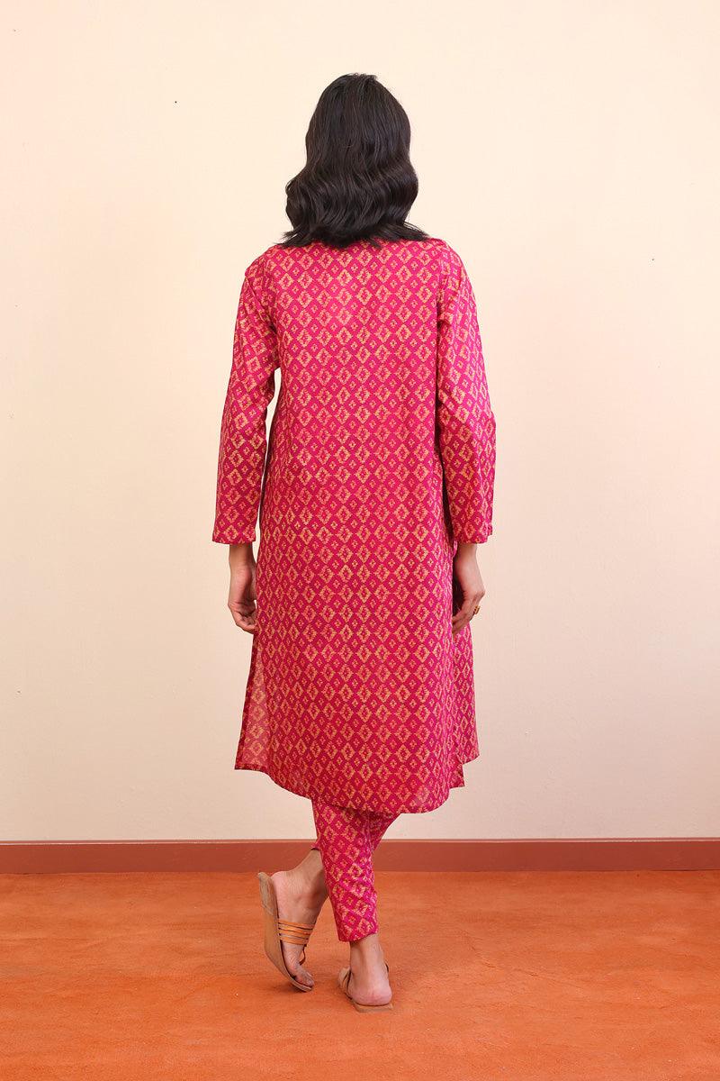 Generation - 2- Piece Ikat - Pink - Lawn