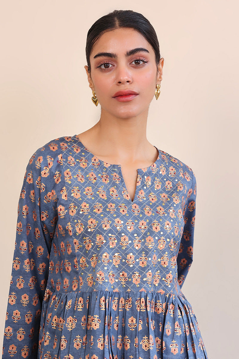 Generation - Sunehri Mukaish Dress - Red - Lawn - 1 Piece