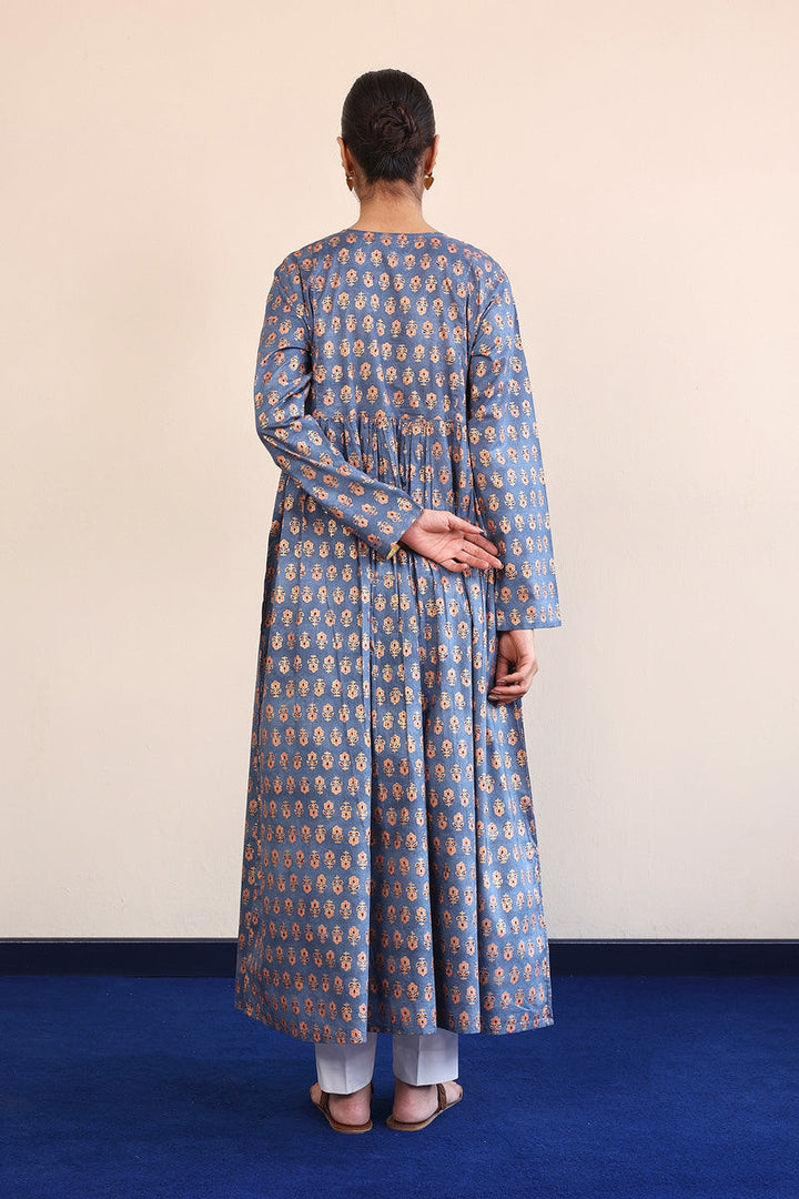 Generation - Sunehri Mukaish Dress - Red - Lawn - 1 Piece