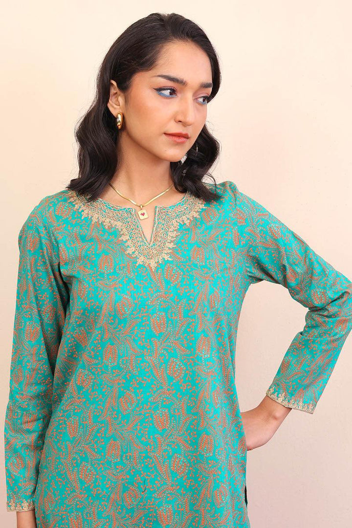 Generation - Tarkashi Embroidered 2-Piece - Green - Lawn