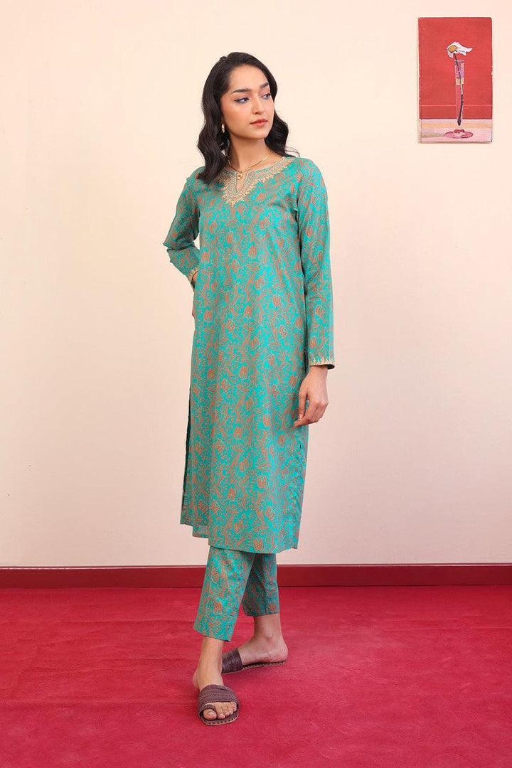 Generation - Tarkashi Embroidered 2-Piece - Green - Lawn