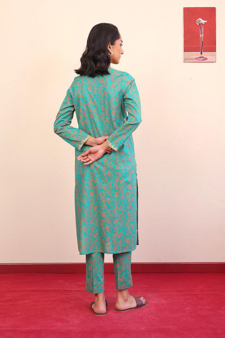 Generation - Tarkashi Embroidered 2-Piece - Green - Lawn