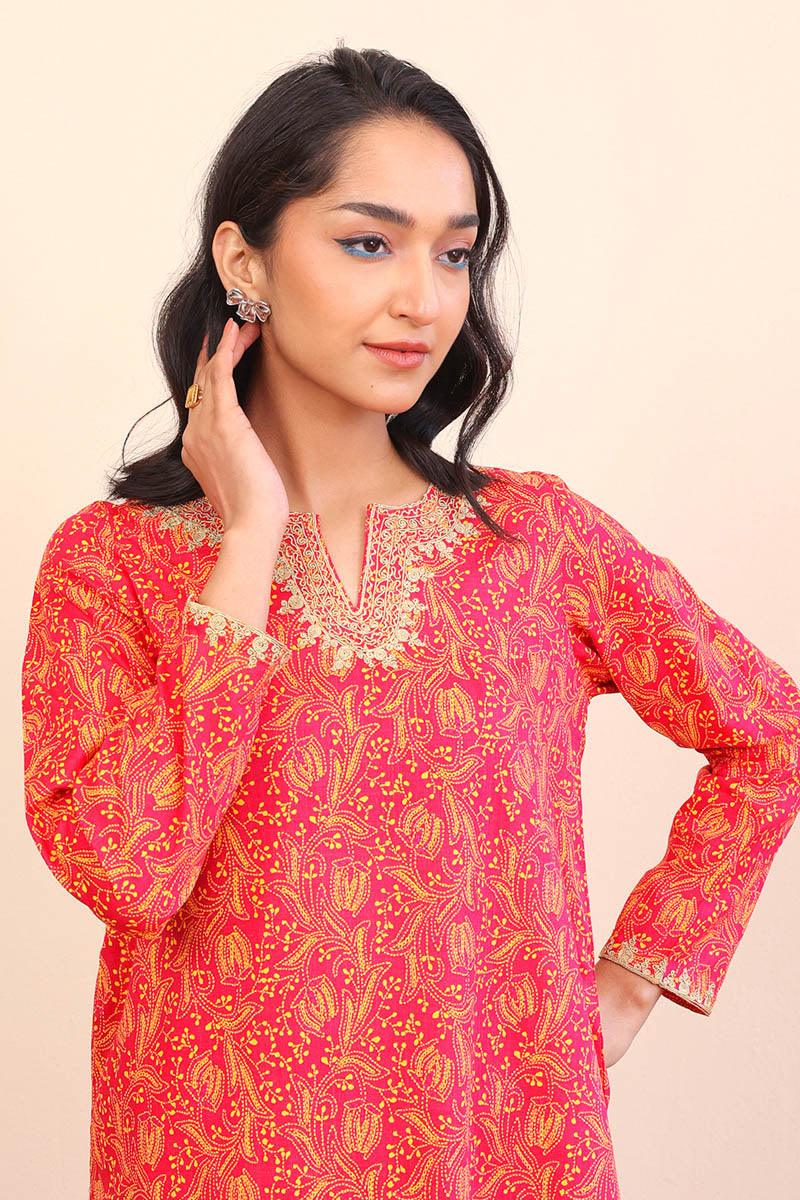 Generation - Tarkashi Embroidered 2-Piece - Red - Lawn