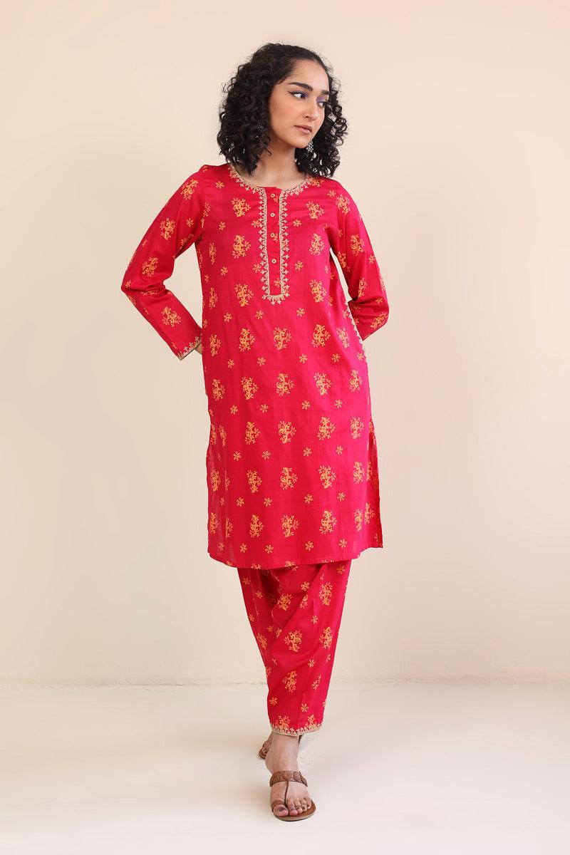 Generation - Tarkashi 2-Piece - Dark Pink - Lawn