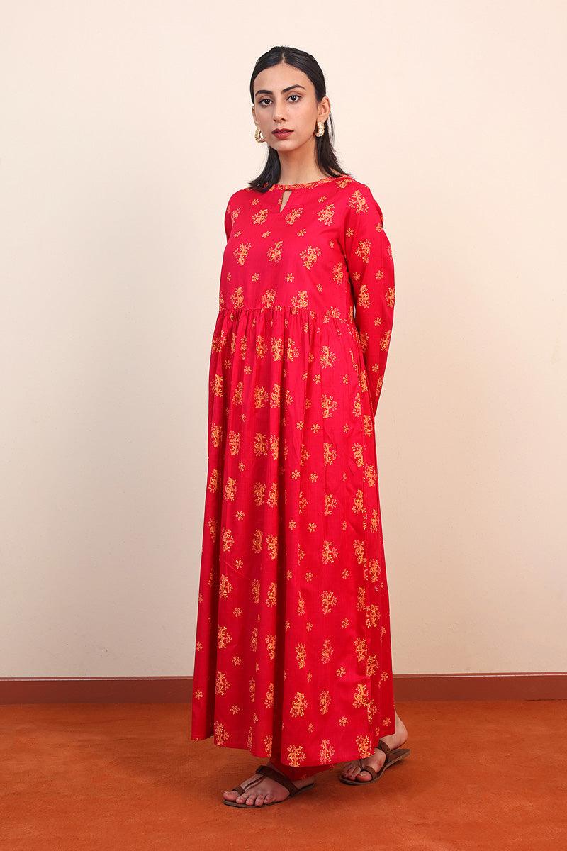 Generation - Tarkashi Printed Dress - Pink - Lawn - 2 Piece