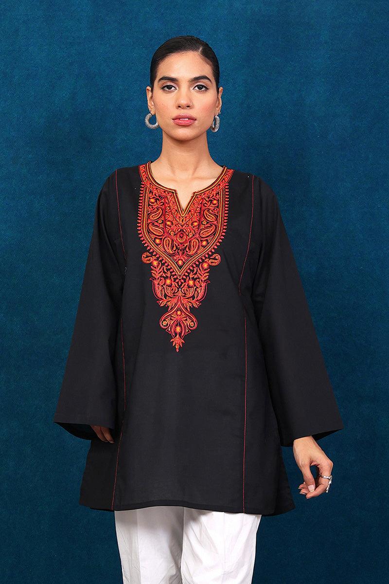Generation - Gul Meena Top - Black - Lawn - 1 Piece