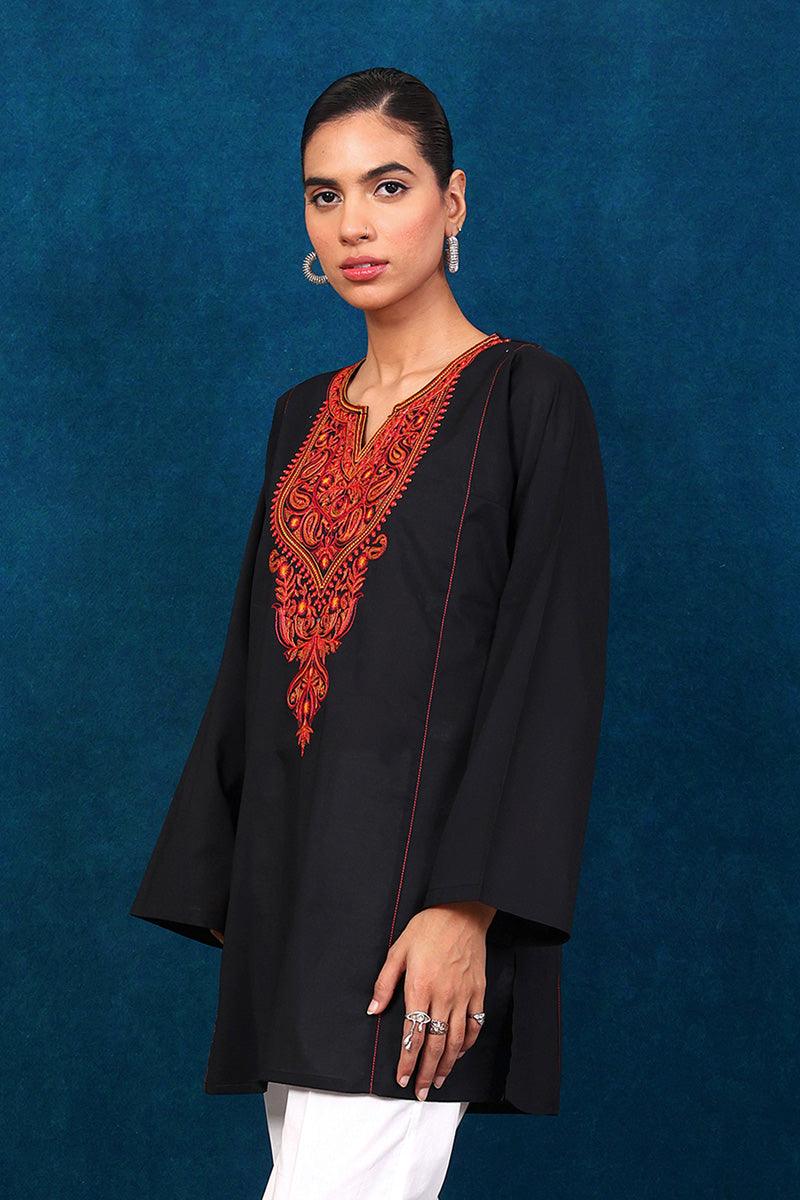 Generation - Gul Meena Top - Black - Lawn - 1 Piece