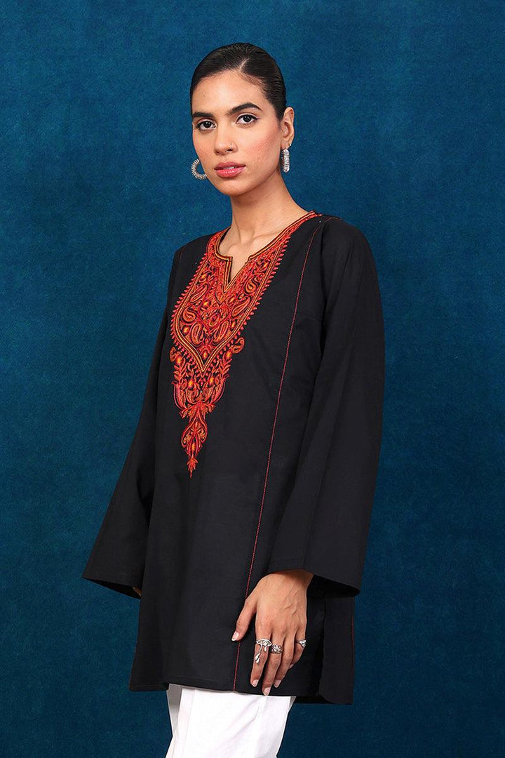 Generation - Gul Meena Top - Black - Lawn - 1 Piece
